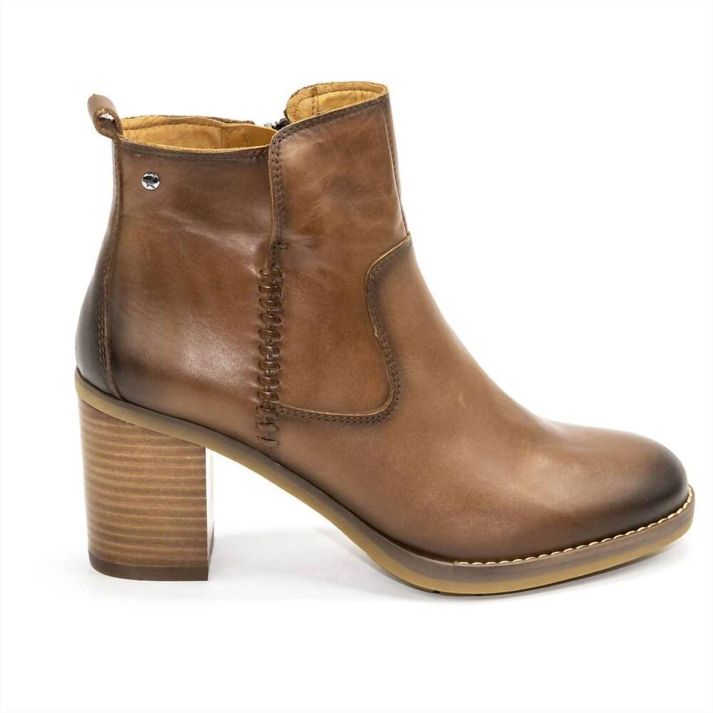 NEW PIKOLINOS women's pompeya ankle bootie in cuero